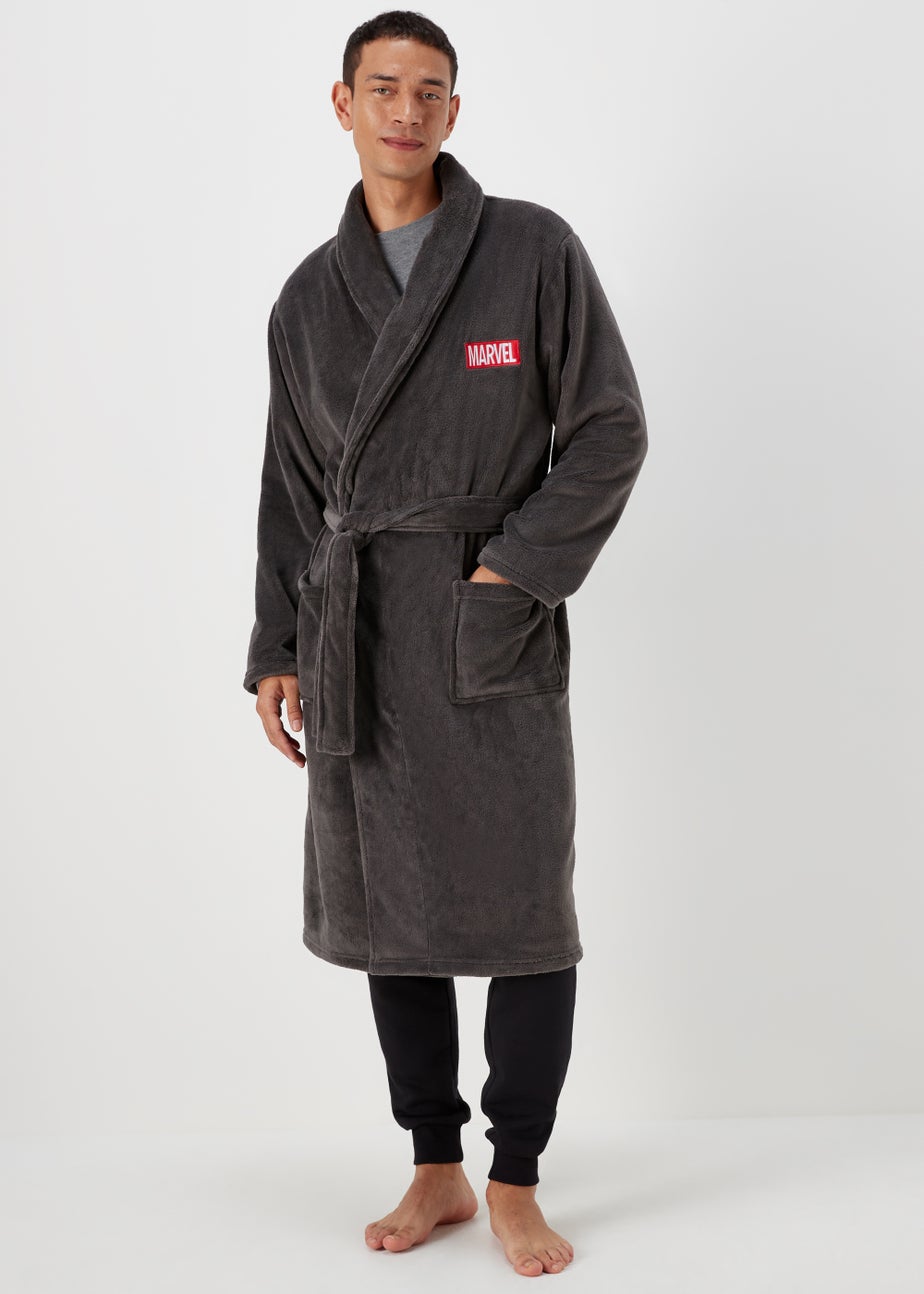 Grey Marvel Dressing Gown