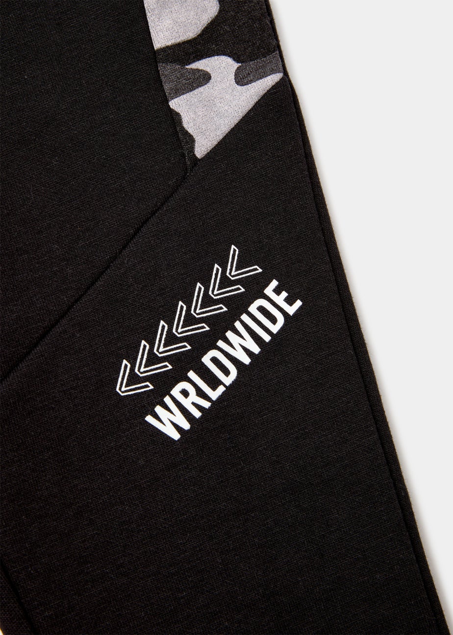 Boys Black Camo Co-Ord Joggers (4-13yrs)