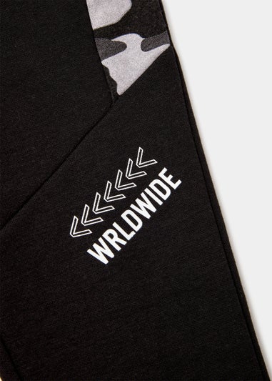 Boys Black Camo Co-Ord Joggers (4-13yrs)