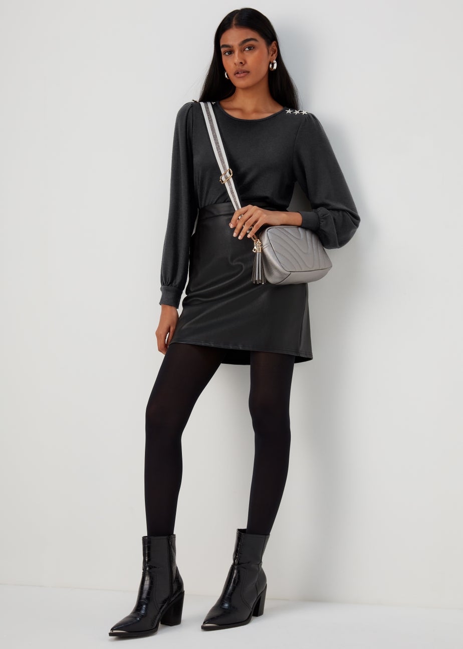 Black Star Jersey Long Sleeve Top