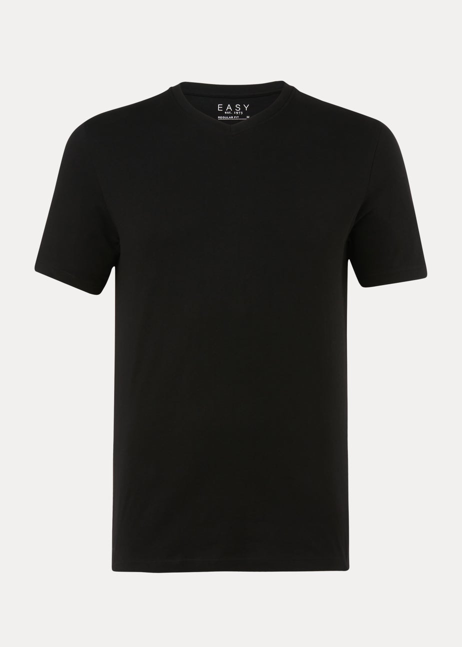 Black Essential V-Neck T-Shirt