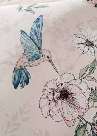 Pink Hummingbird 100% Cotton Duvet Cover