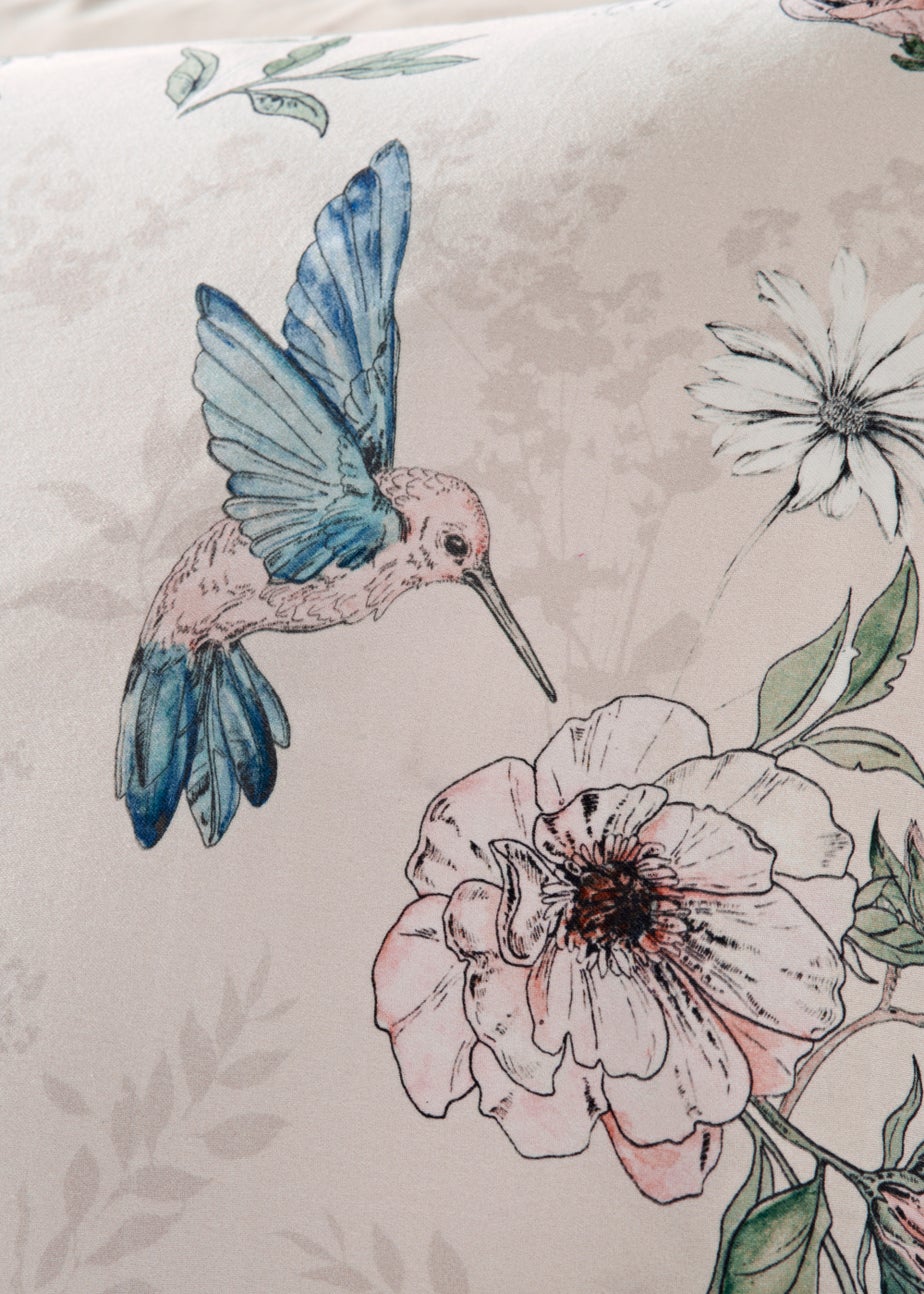 Pink Hummingbird 100% Cotton Duvet Cover