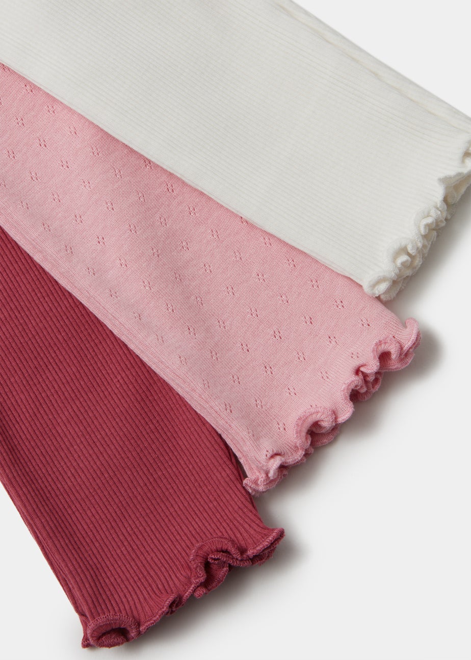 Baby 3 Pack Multicoloured Winter Berry Leggings (Newborn-23mths)