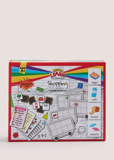 Kids 40 Piece Learn Shopping Set (19cm x 14cm x 1cm)