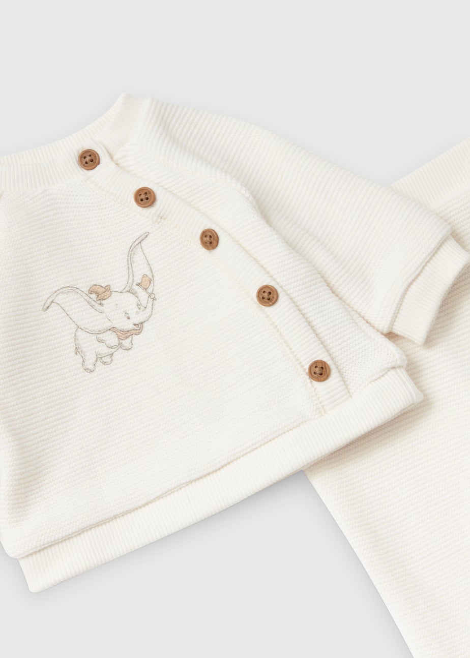 Baby Cream Dumbo Print Sweatshirt & Leggings Set (Newborn-12mths)