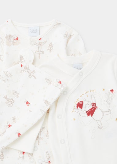Baby 3 Piece Disney Winnie the Pooh Christmas Set (Newborn-12mths)