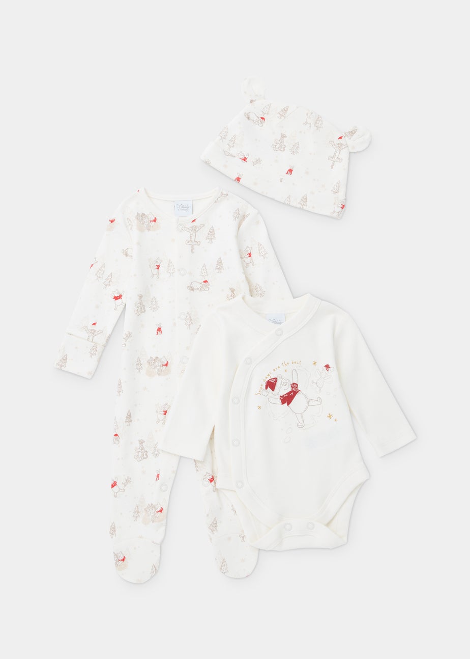 Baby 3 Piece Disney Winnie the Pooh Christmas Set (Newborn-12mths)
