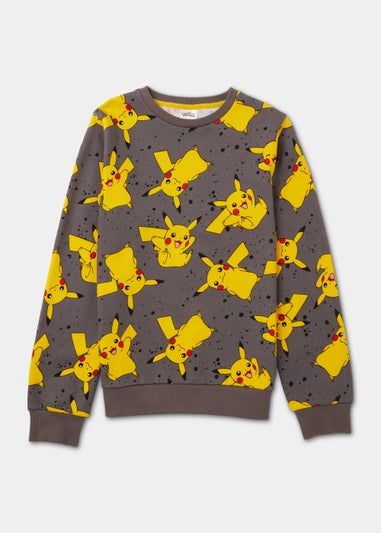 Kids Grey Pokémon Sweatshirt (5-12yrs)