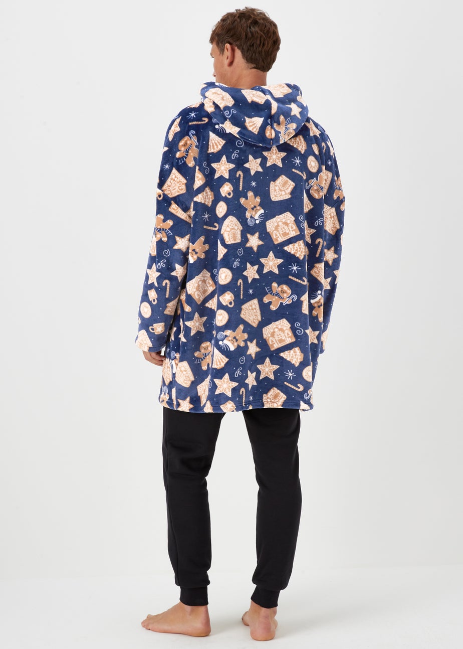 Navy Gingerbread Snuggle Hoodie