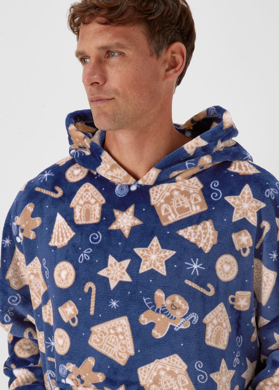 Navy Gingerbread Snuggle Hoodie