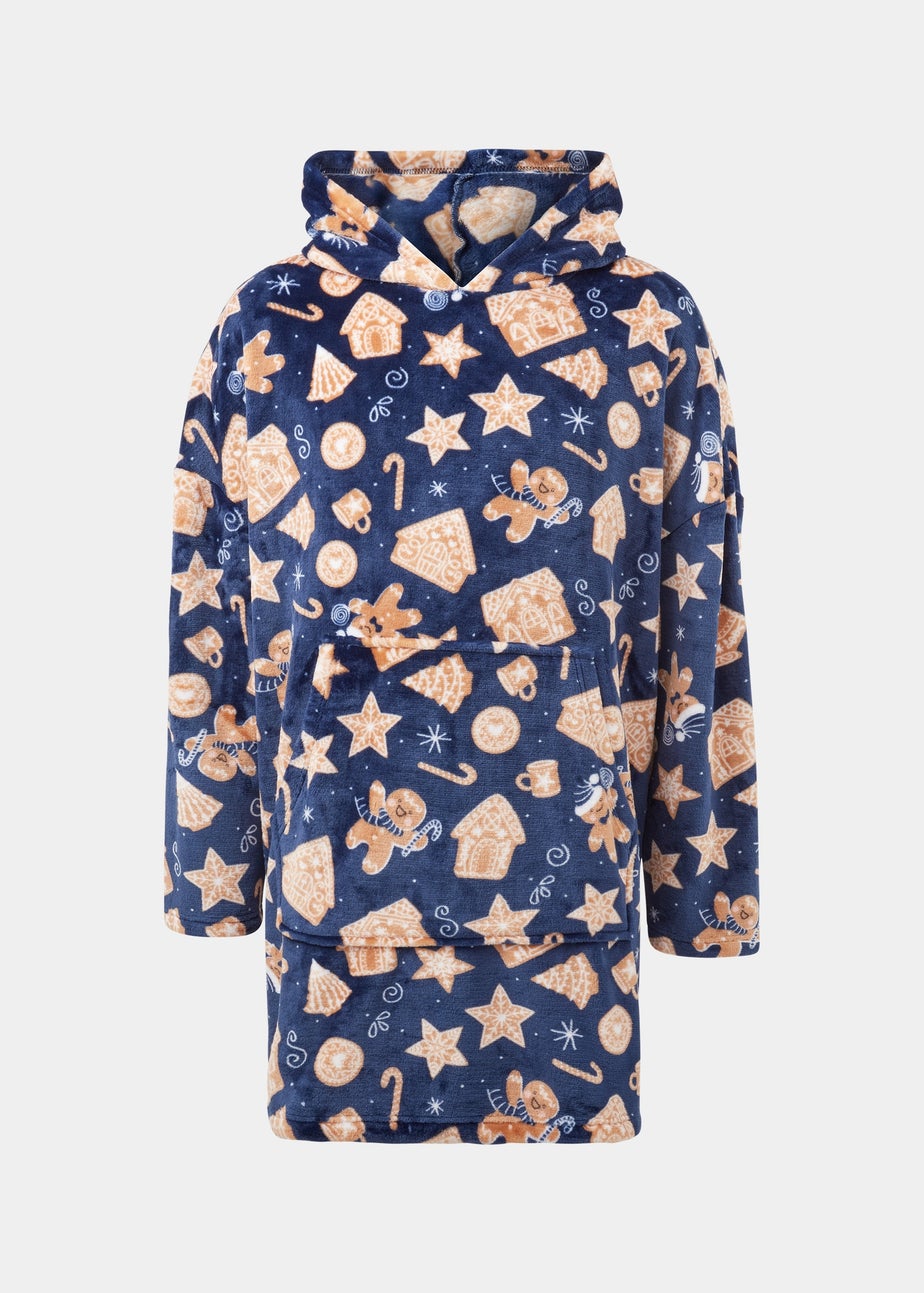 Navy Gingerbread Snuggle Hoodie