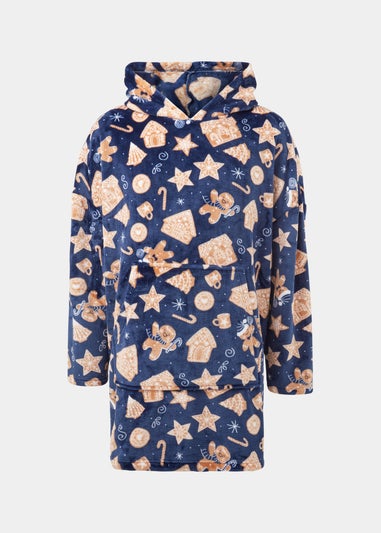 Navy Gingerbread Snuggle Hoodie
