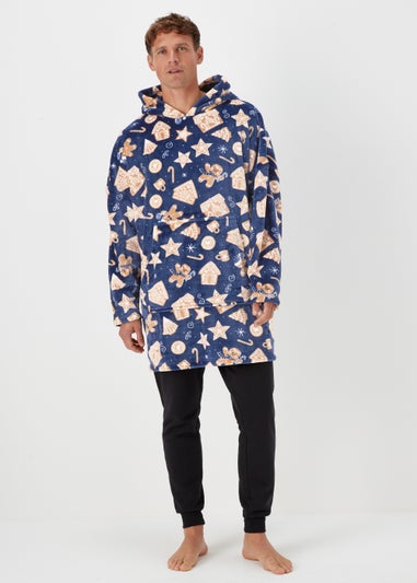Navy Gingerbread Snuggle Hoodie
