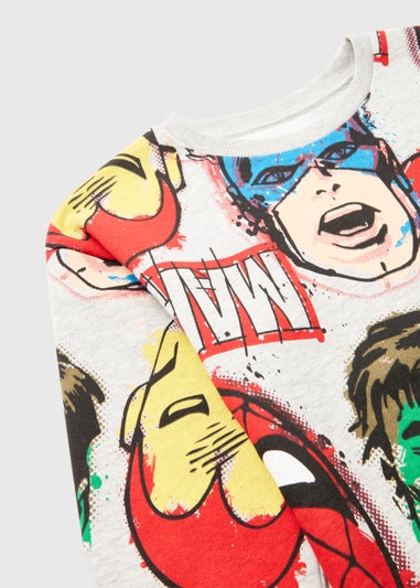 Kids Grey Marvel Print Sweatshirt