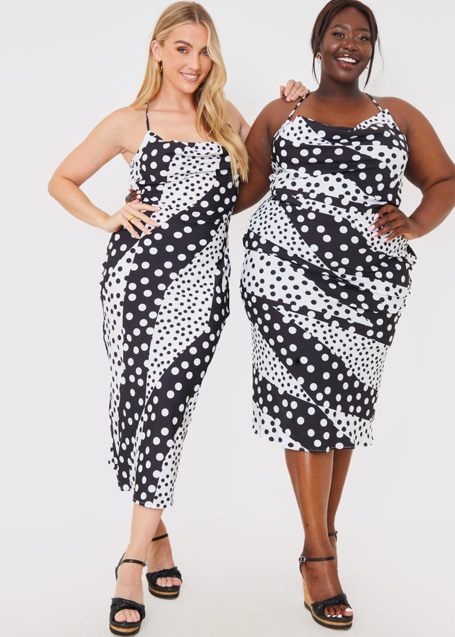 In the Style Jac Jossa White Polka Dot Midi Dress