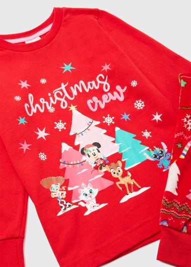 Kids Pink Minnie Mouse Print Mini Me Pyjama Set (4-12yrs)