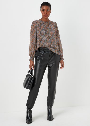 Multicoloured Paisley Print Metallic Box Top