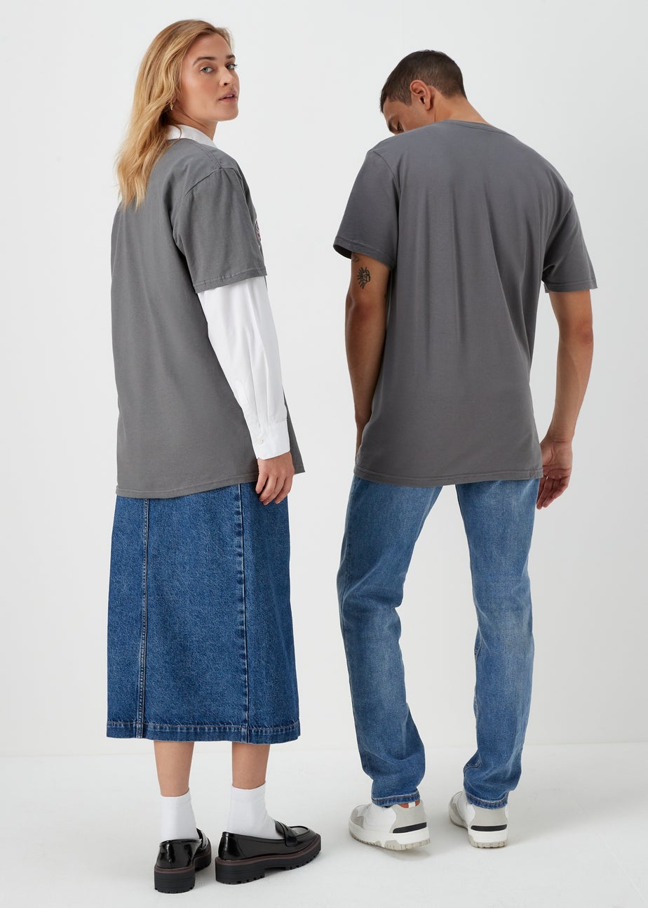 Charcoal Harvard Print T-Shirt