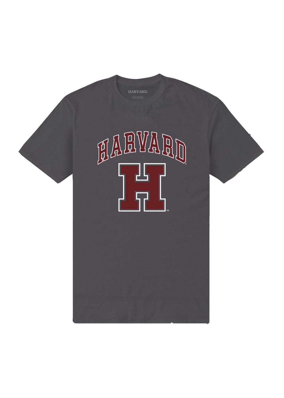 Charcoal Harvard Print T-Shirt