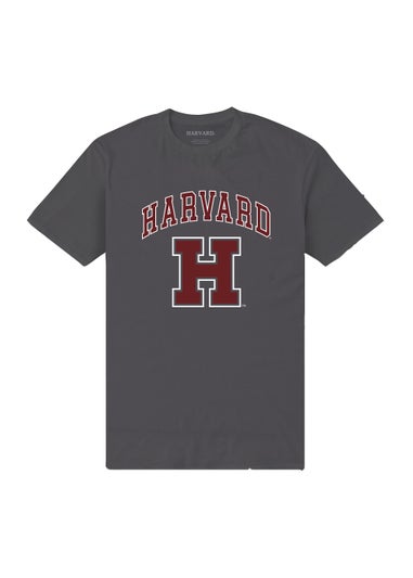 Charcoal Harvard Print T-Shirt