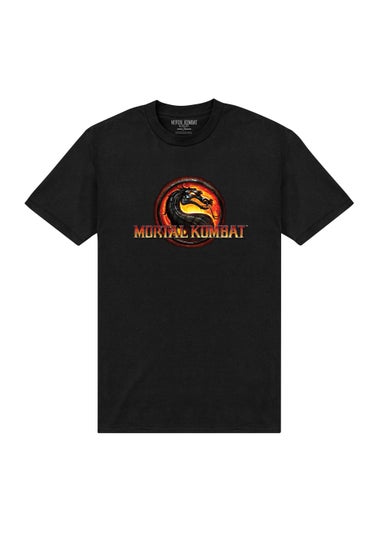 Black Mortal Kombat Print T-Shirt