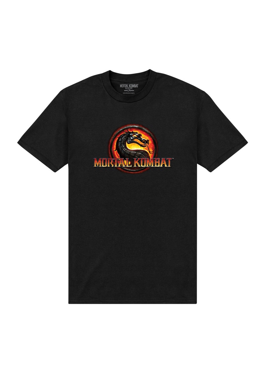 Black Mortal Kombat Print T-Shirt