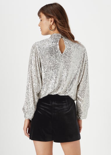 Et Vous Black Velvet Shorts