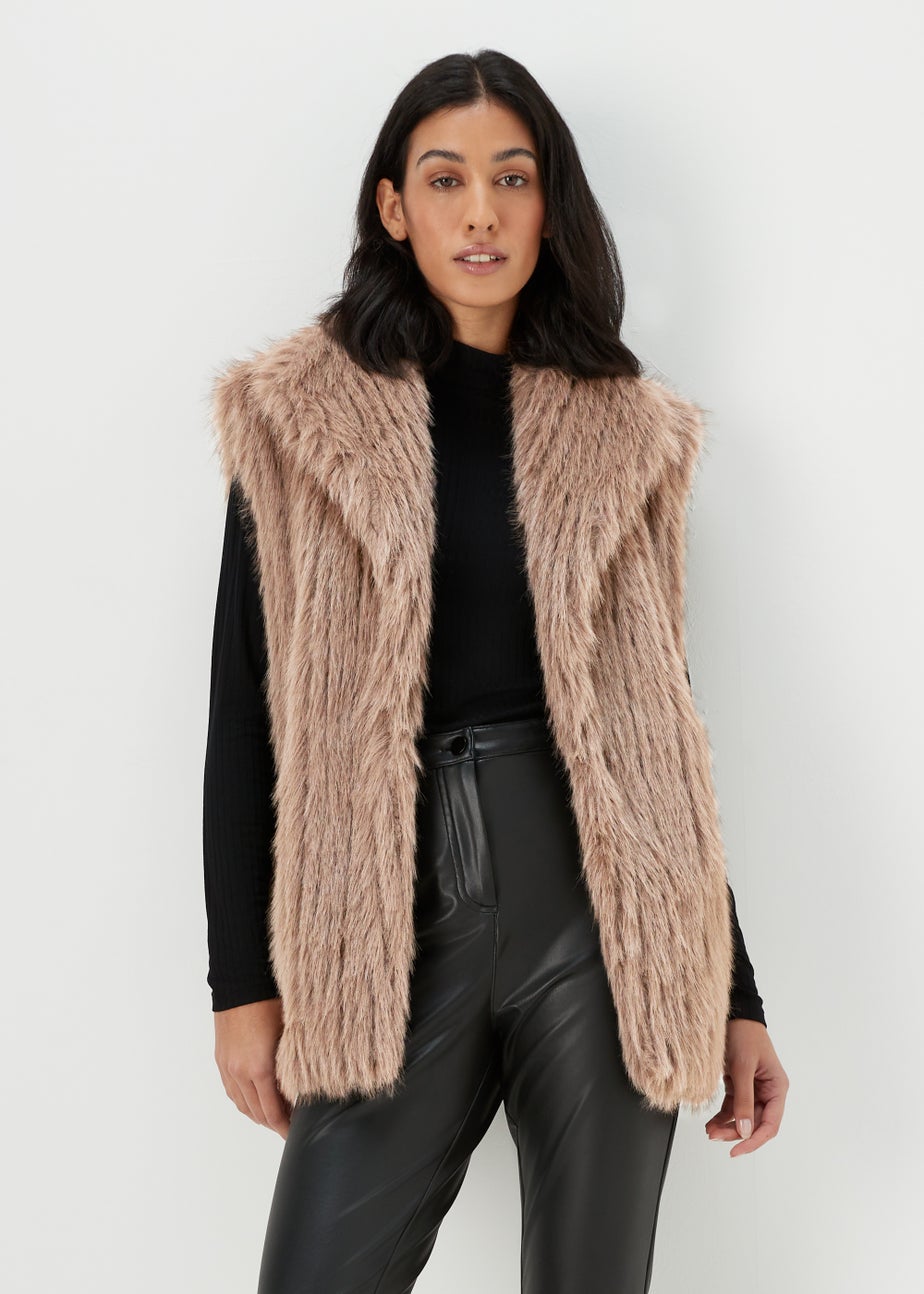 Cream Faux Fur Gilet
