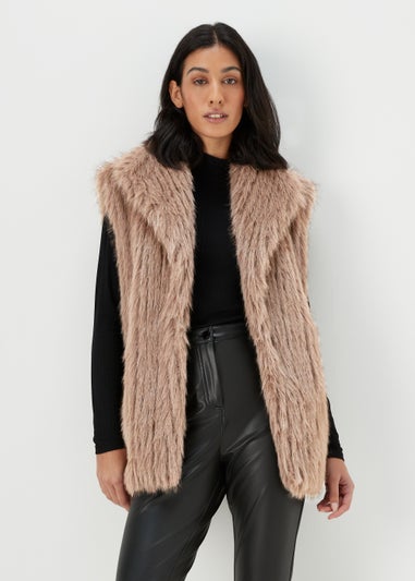 Cream Faux Fur Gilet