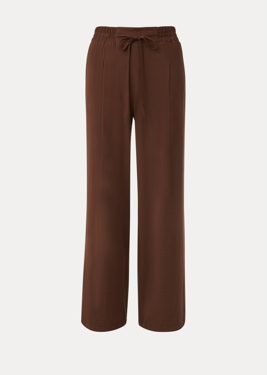 Brown Wide Leg Trousers
