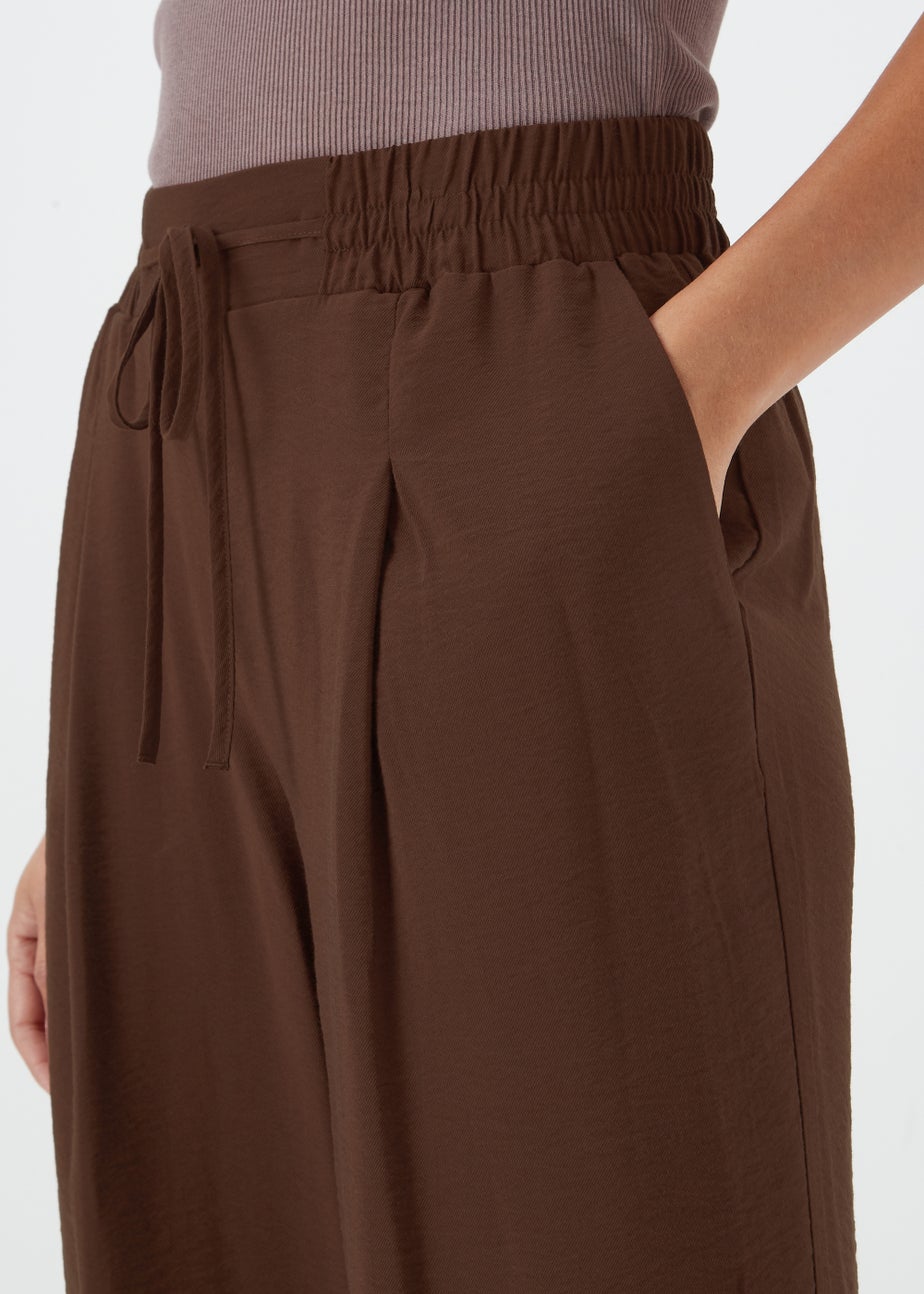 Brown Wide Leg Trousers