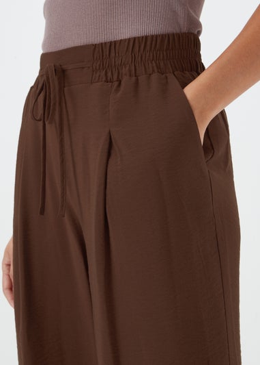 Brown Wide Leg Trousers