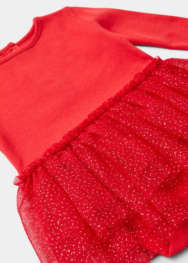 Baby Red Glitter Tutu Bodysuit (Newborn-18mths)
