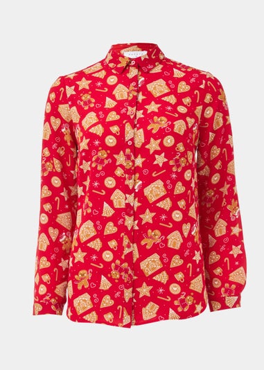 Red Gingerbread Christmas Shirt