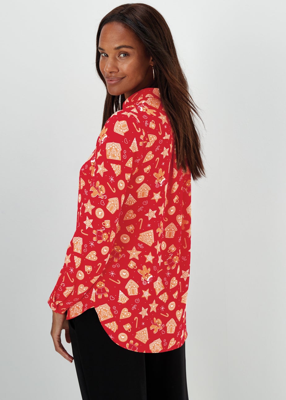 Red Gingerbread Christmas Shirt