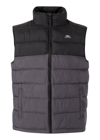 Kids Trespass Oskar Black Gilet (2-12yrs)