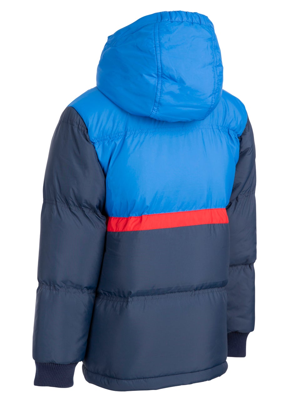 Kids Trespass Navy Strewd Quilted Jacket (2-12yrs)