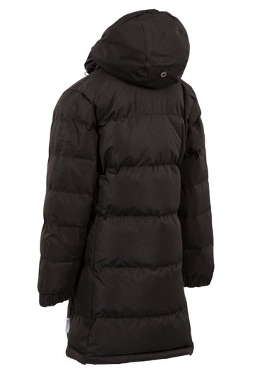 Kids Trespass Black Tiffy Padded Jacket (3-12yrs)