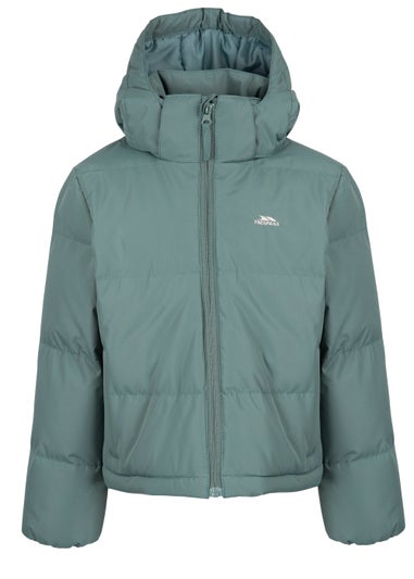 Kids Green Missie Quilted Cropped Jacket (2-12yrs)