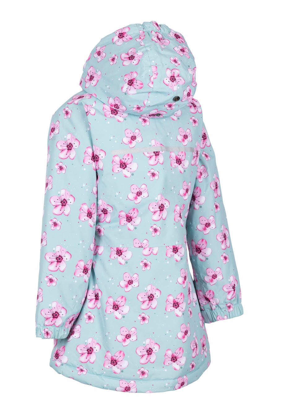 Kids Trespass Green Arlene Fleece Lined Jacket (2-12yrs)