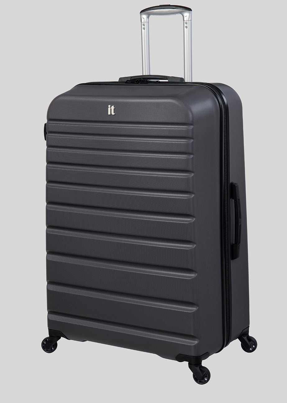 IT Luggage Dark Grey Navigator Hard Shell Suitcase