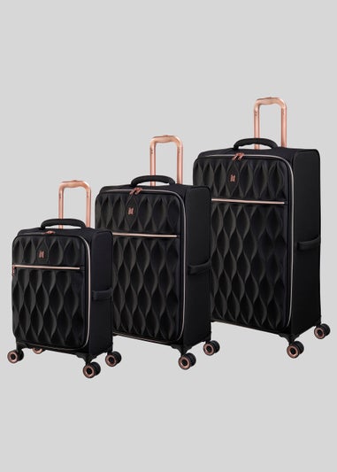 IT Luggage Black Enliven Suitcase
