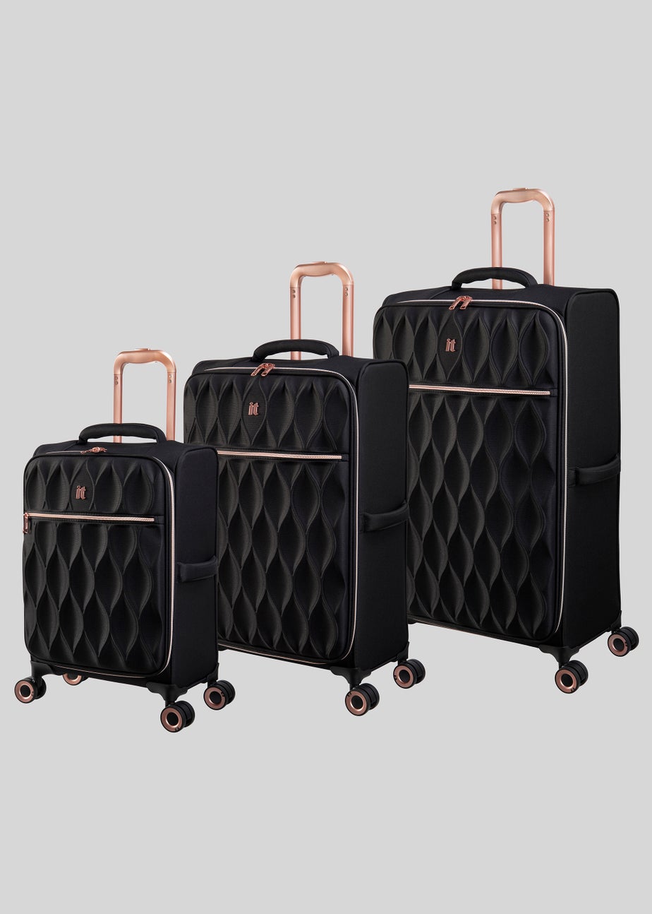 IT Luggage Black Enliven Suitcase