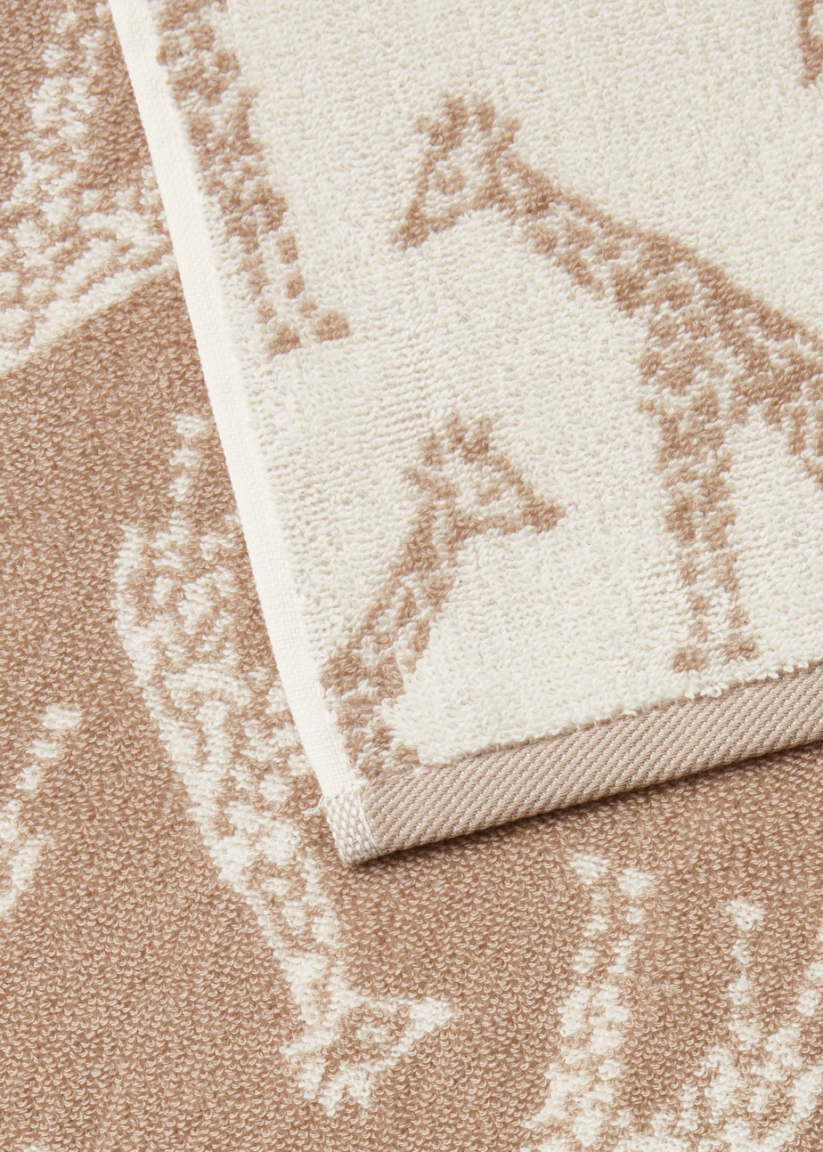Natural Giraffe Towels