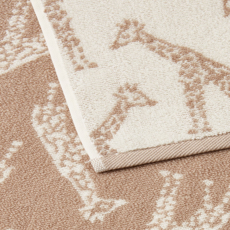Natural Giraffe Towels