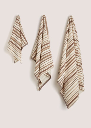 Neutral Skinny Stripe Towels