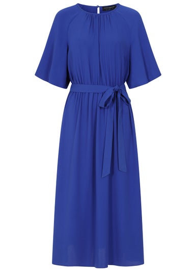 Little Mistress by Vogue Williams Royal Blue Woven Midi Dress