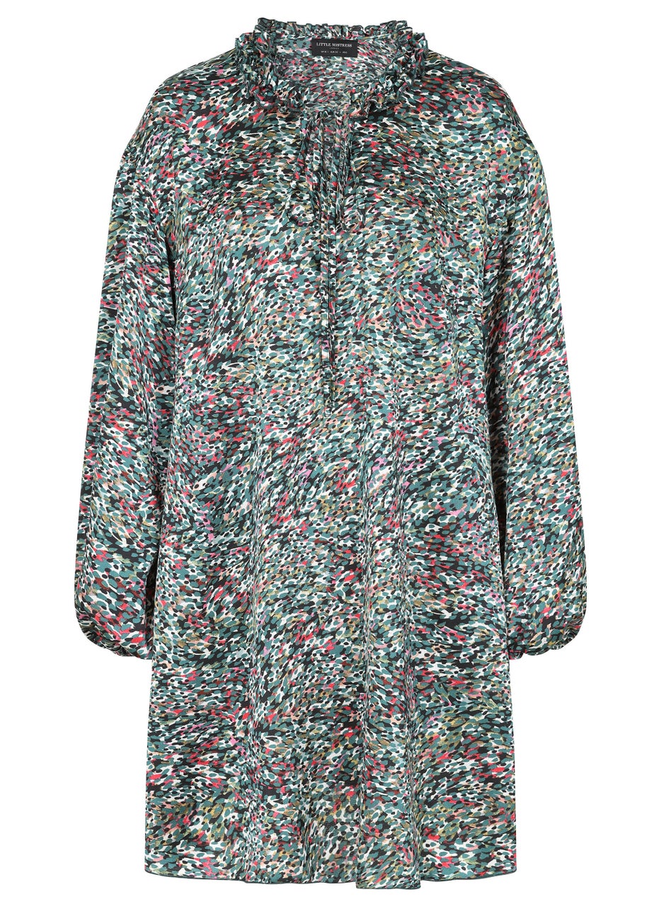 Little Mistress Multicoloured Print Mini Dress