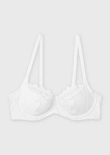 White Jacquard Underwire Bra